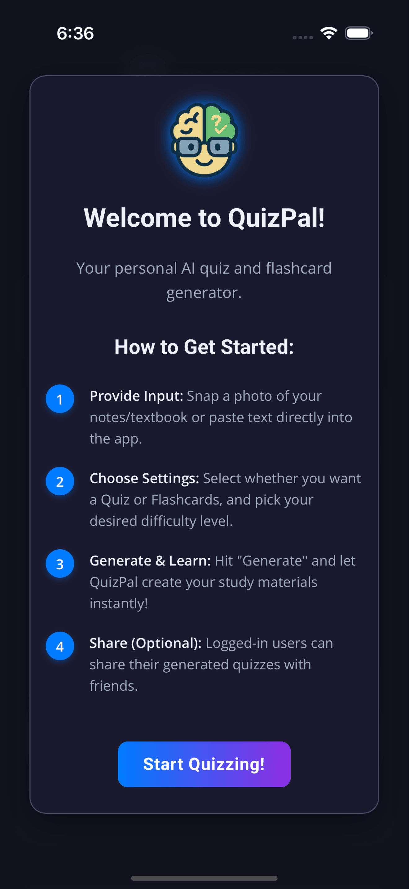 QuizPal screenshot