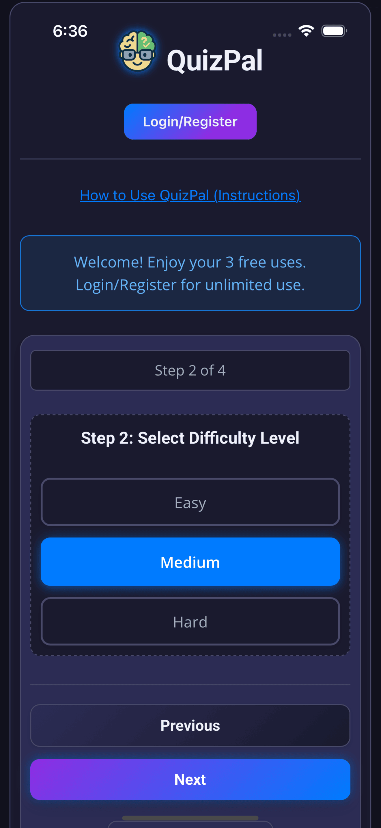 QuizPal screenshot