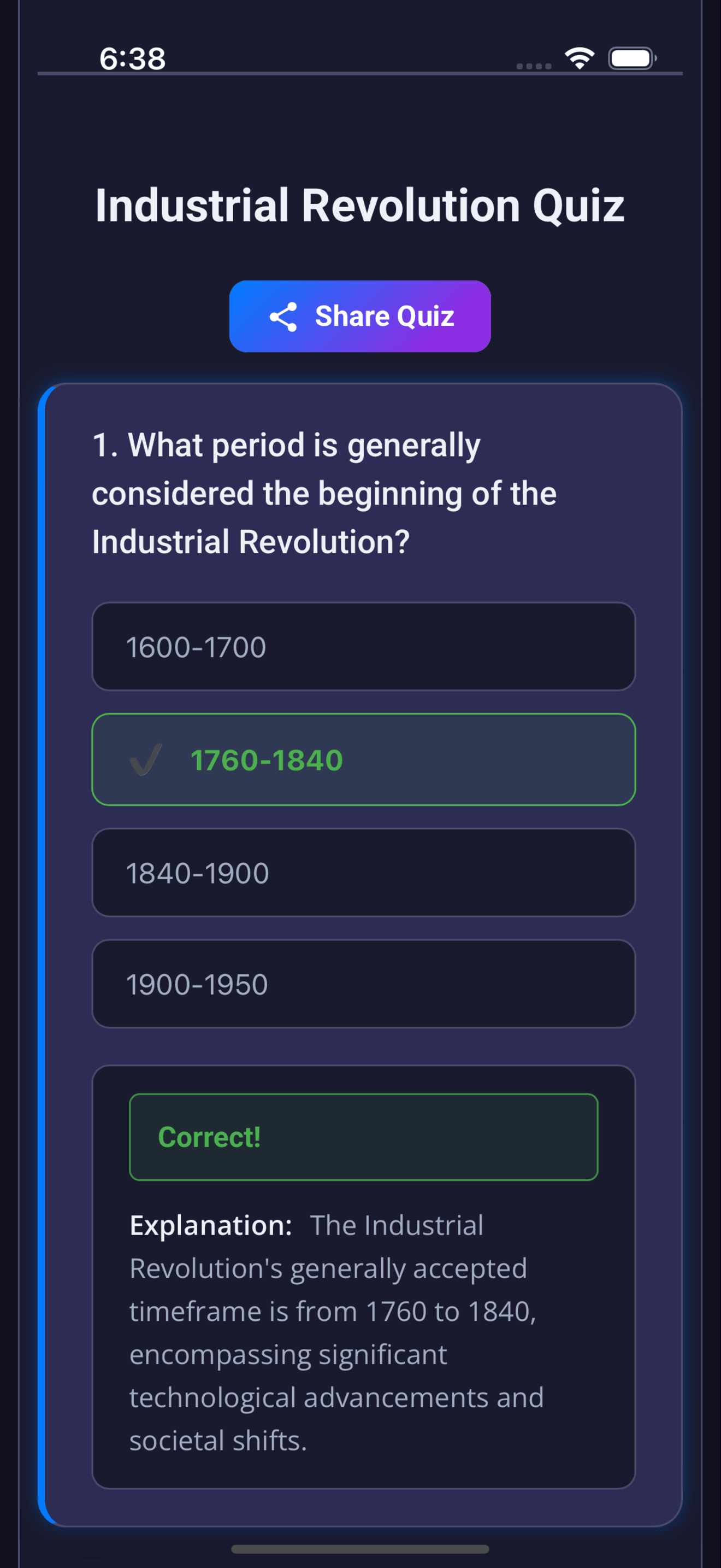 QuizPal screenshot